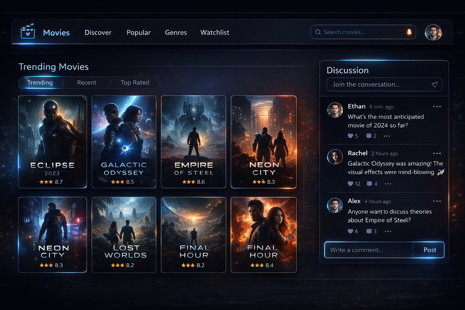 ClipTalk — Social Movie Discovery Platform